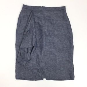 🔥H by Halston Denim Pencil Skirt - 10 - NWT